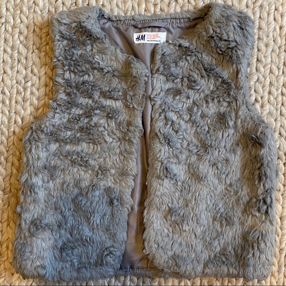 Faux fur vest